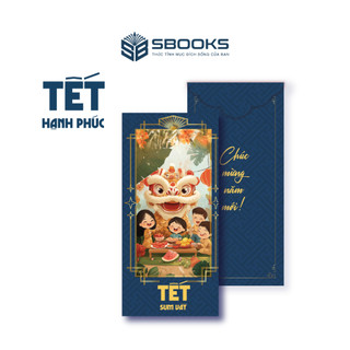 Combo 5 Bao Lì Xì Tết 2025 Họa Tiết Hình Lân Giấy Cứng C150 Siêu Dày Dặn - SBOOKS