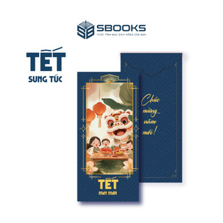Combo 5 Bao Lì Xì Tết 2025 Họa Tiết Hình Lân Giấy Cứng C150 Siêu Dày Dặn - SBOOKS