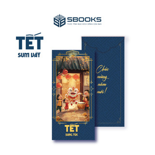 Combo 5 Bao Lì Xì Tết 2025 Họa Tiết Hình Lân Giấy Cứng C150 Siêu Dày Dặn - SBOOKS