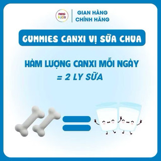Kẹo Canxi gummies vị sữa chua NeoKids hộp 60 viên nhai