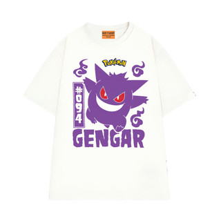 Áo Thun Pokemon Gengar NGỐ TEE Form Unisex Vải Cotton 75 Thoáng Mát Mềm Mịn