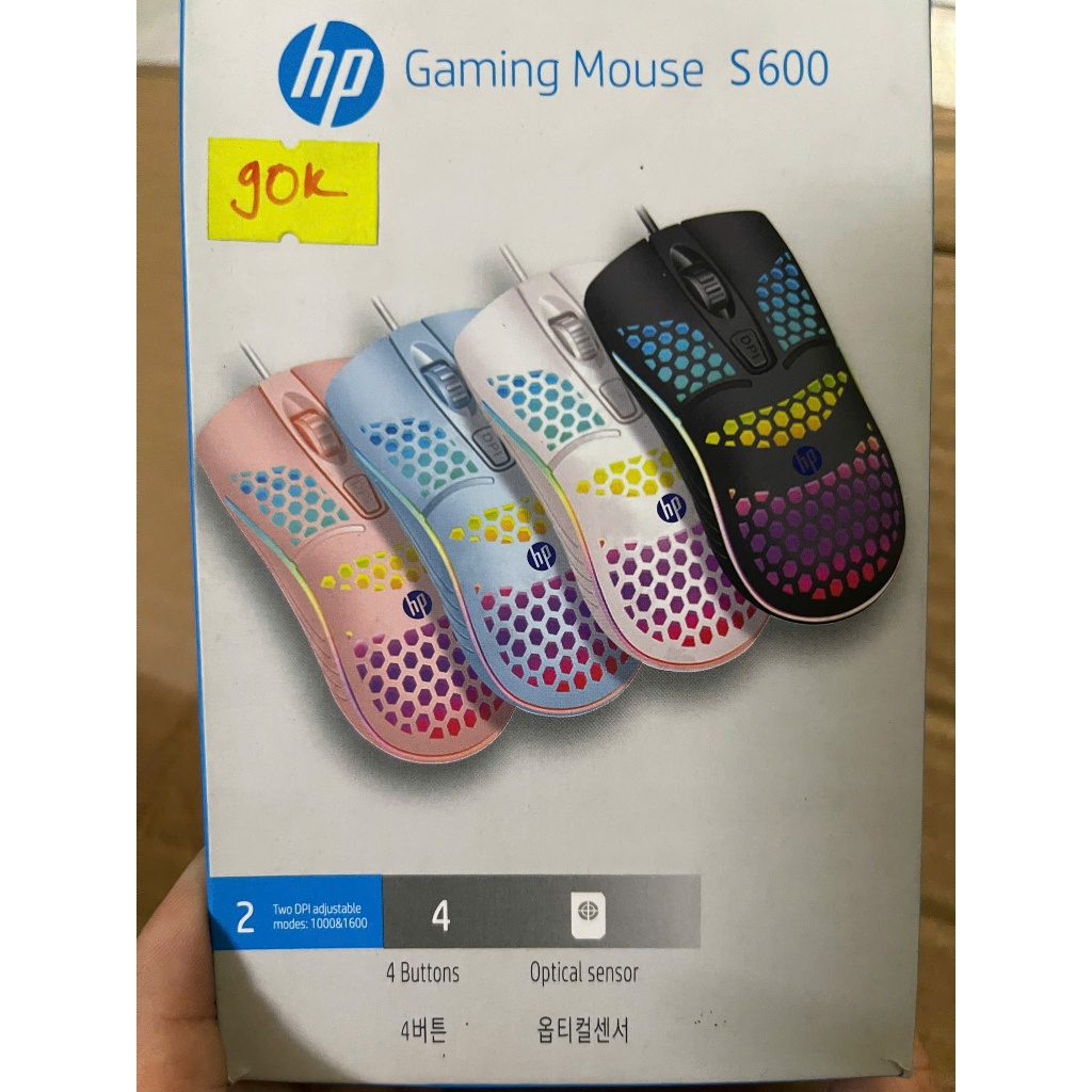 Chuột Gaming Mouse S600 có dây màu đen siêu nhạy | Shopee Việt Nam