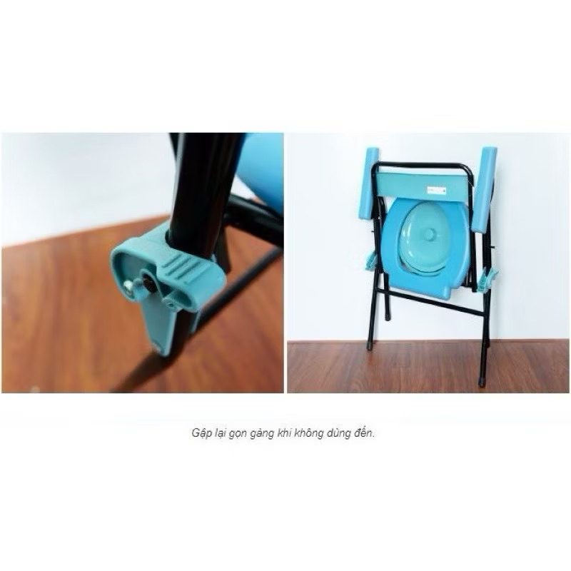 Ghế Bô Vệ Sinh Gấp Gọn Lucass G-899 (G899) Cho Người Già, Người Bệnh.