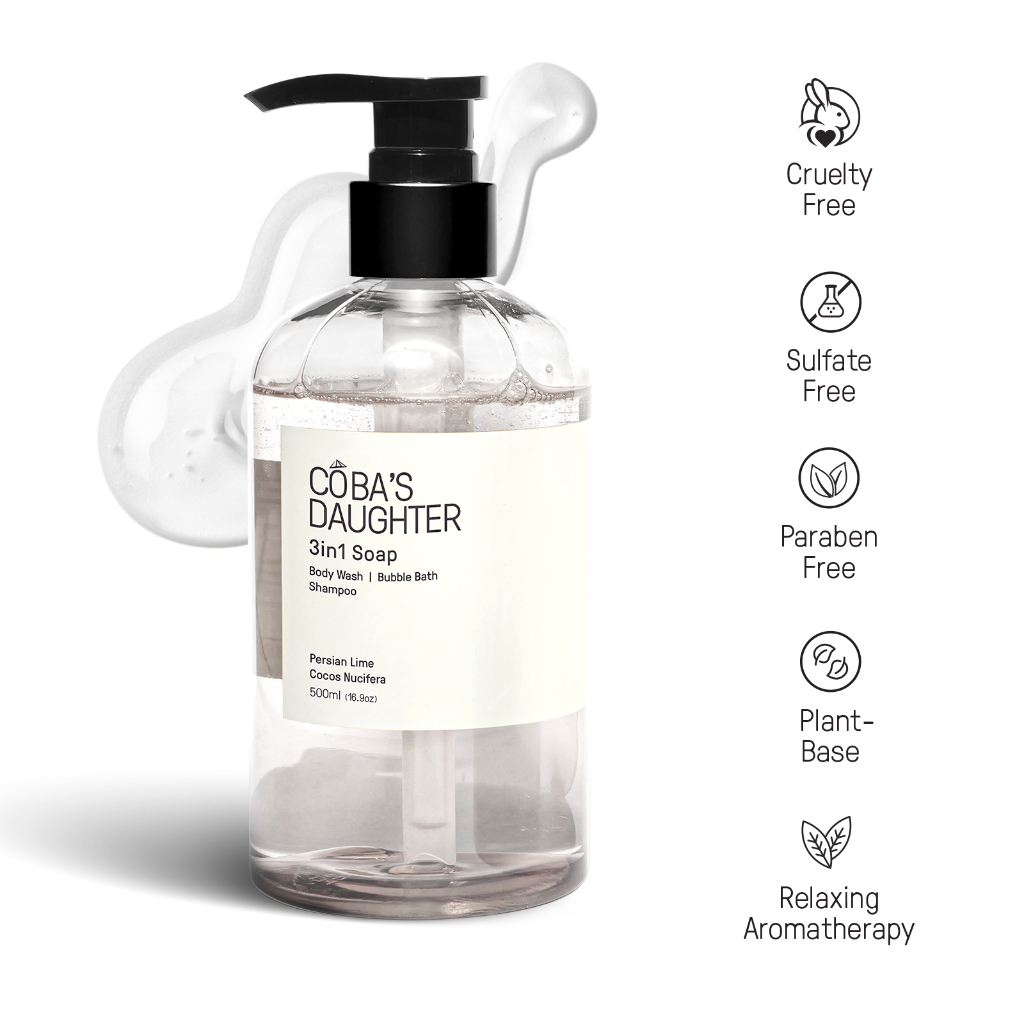 Ảnh Gel Tắm Gội, Tắm Bồn CoBa's Daughter Bodywash, Shampoo and Bubble Bath 3in1 500ml - 3 hương thơm 3