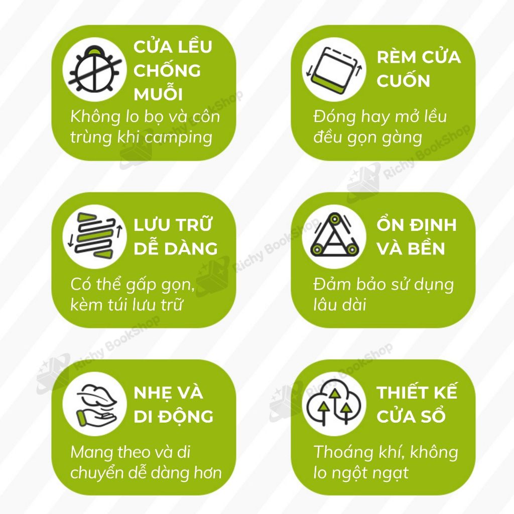 Lều dã ngoại chống thấm nước kèm thảm và ghế cho bé - Mideer Deer Camp Party