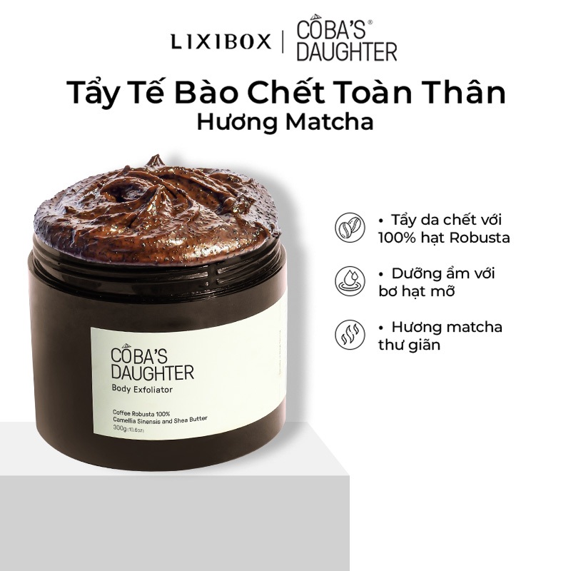 Ảnh Tẩy Tế Bào Chết Toàn Thân Hương Matcha CoBa’s Daughter Body Exfoliator 300gr 1