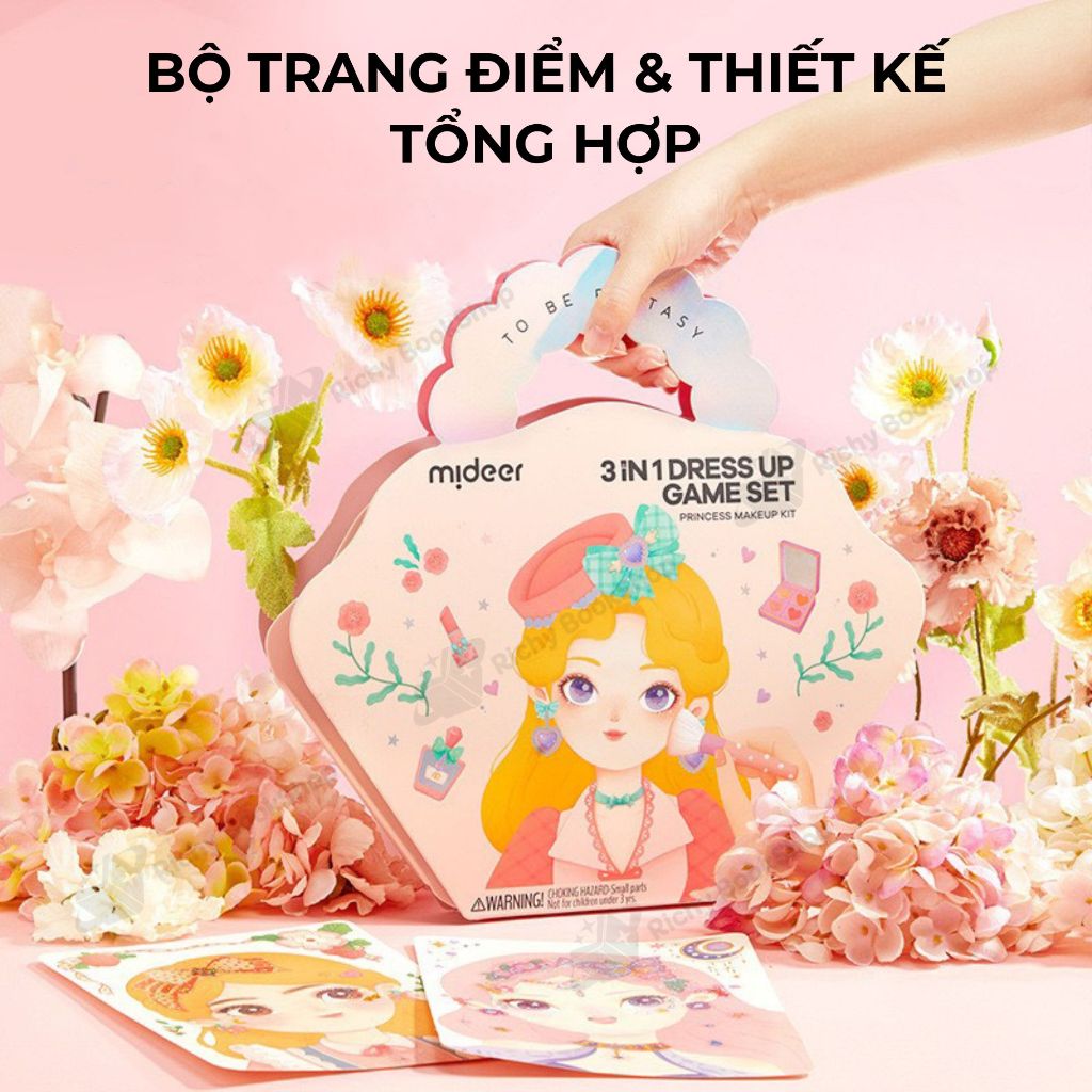 Bộ trang điểm thiết kế thời trang Mideer 3 trong 1 Princess Fantasy Makeup
