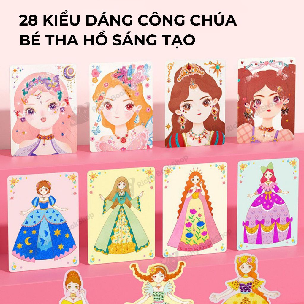 Bộ trang điểm thiết kế thời trang Mideer 3 trong 1 Princess Fantasy Makeup
