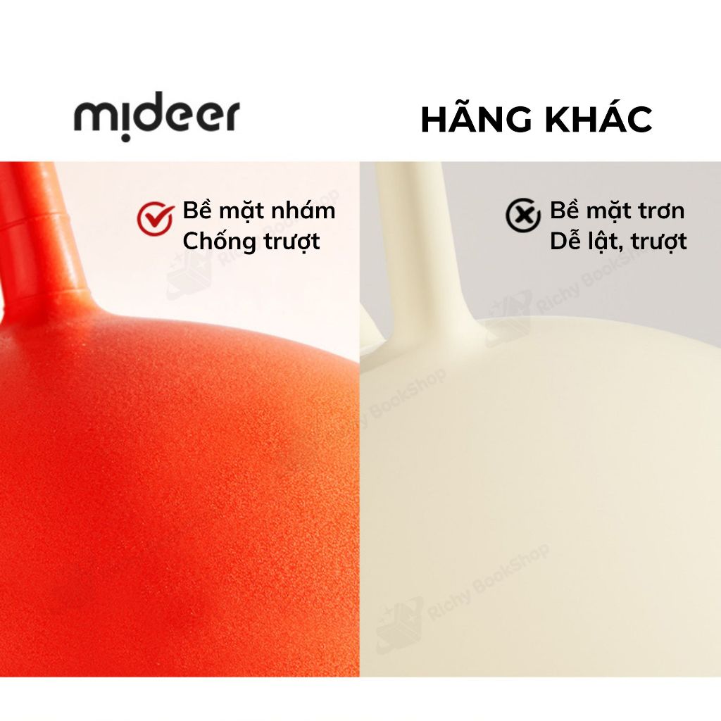 Bóng nhún có tay cầm Mideer Sensory Training Bounce Ball, Bóng nhún rèn luyện giác quan cho bé