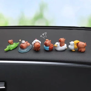 Set chuột lang Capybara kèm bồ nông và phụ kiện dễ thương trang trí bàn làm việc, tủ sách, quà tặng