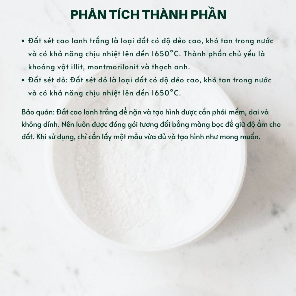 [10kg] Đất sét nung trộn sẵn tạo hình chuyên dùng cho nghành gốm sứ lấy từ nhà máy sản xuất gốm sứ xuất khẩu
