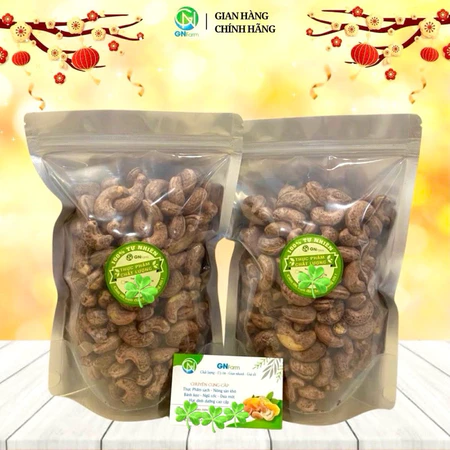 Hạt Điều Việt Nam Hạt Điều A Cồ Rang Muối Vỏ Lụa Nguyên Hạt Giòn Ngon Chất Lượng Trên Từng Hạt - Túi 500g/1kg