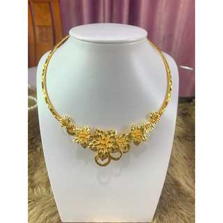 Kiềng cô dâu họa tiết hoa mai mạ vàng 18k, Trang sức hàng cao cấp,  Dành cho nữ.