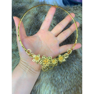 Kiềng cô dâu họa tiết hoa mai mạ vàng 18k, Trang sức hàng cao cấp,  Dành cho nữ.