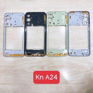 Lưng vỏ samsung a24 5g, vỏ bộ, khung sườn, khung nhựa, benzen, nắp lưng có viền kính camera ngoài, viền lens a246