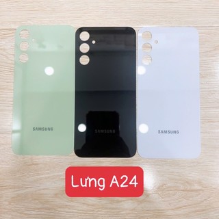 Lưng vỏ samsung a24 5g, vỏ bộ, khung sườn, khung nhựa, benzen, nắp lưng có viền kính camera ngoài, viền lens a246