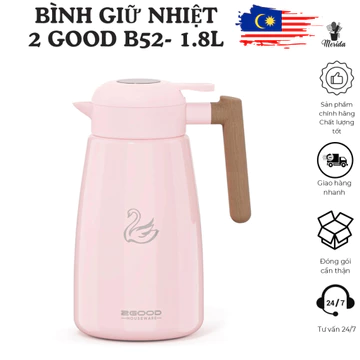 Bình giữ nhiệt 2GOOD B52, bình giữ nhiệt 1.8L, bình giữ nhiệt lớn, bình giữ nhiệt 24h, phích 2GOOD