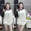 Áo Thun Thu Đông Dài Tay From Thung Chất Cotton Phối Tay Đen Xám Thêu 4 Vạch Tay Sắc Nét