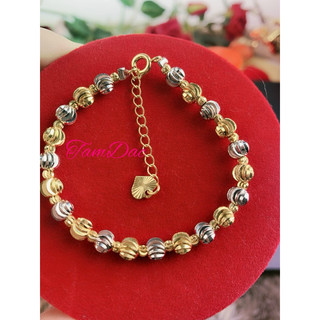 Vòng tay nữ thời trang  mạ vàng , trắng,dạng lắc bi cao cấp thiết kế 2 màu trắng, Bạch kim, vàng, đẳng cấp,  sang trọng.