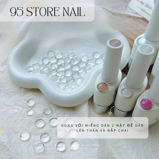 Hạt thuỷ tinh dùng làm bảng màu sơn gel - set 40 cái
