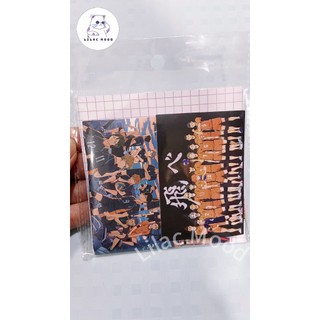 sẵn Set 60-68 sticker Vua Bóng Chuyền | Miếng hình dán trắng đen DIY / không trùng, chống thấm nước / Miếng hình HD1