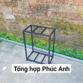 Chân sắt hồ cá, kệ sắt hồ cá 2 tầng Tổng hợp Phúc Anh sắt hộp 2x2cm
