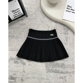 QCL1 9695 Chân váy dạ xếp ly nhỏ kèm tag M I N siêu xinh tôn dáng vô cùng