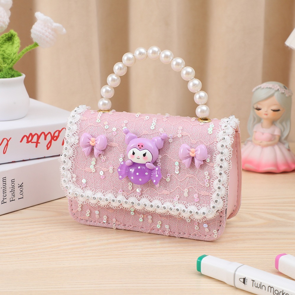 Túi Đeo Chéo Mini Vải Dạ Tweed, Quai Đeo Thời Trang Sang Chảnh - Đáng Yêu Cho Bé Gái