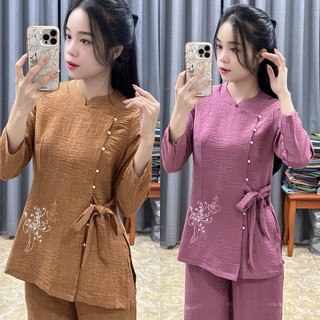 CàiNút Nơ Vân Mây An Nhiên # Đồ Lam Đi Chùa