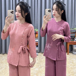 CàiNút Nơ Vân Mây An Nhiên # Đồ Lam Đi Chùa