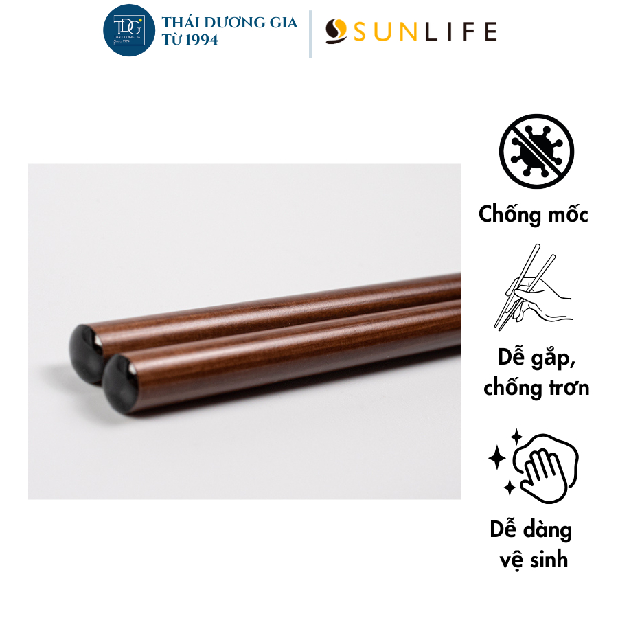 Vỉ 7 đôi đũa gỗ tự nhiên 23cm Nhật Bản Sunlife-319376