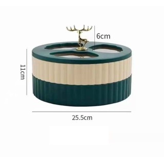Khay Mứt Tết Hộp Bánh Kẹo Tết Cao Cấp, Sang Trọng, Hiện Đại Phong Cách Châu Âu, Khay Mứt Hươu