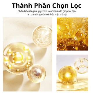 Mặt Nạ Dưỡng Trắng Hết Nhăn Chống Lão Hóa Vùng Da Cổ Cho Da Mịn Màng
