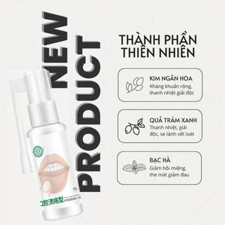 Xịt Hết Nhiệt Miệng, Giảm Viêm Lợi Làm Dịu cơn đau nhiệt miệng Chống Viêm Lở Loét