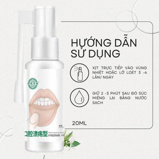 Xịt Hết Nhiệt Miệng, Giảm Viêm Lợi Làm Dịu cơn đau nhiệt miệng Chống Viêm Lở Loét