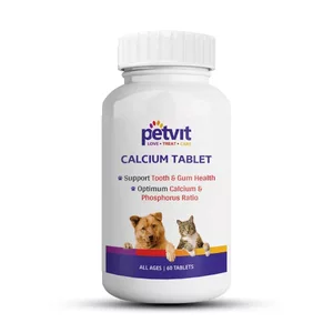 Canxi cho chó mèo vị sữa dê Petvit , lọ chiết 30 viên