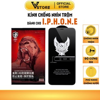 Kính cường lực chống nhìn trộm iphone 17 16 15 14 13 12 11 8 7 6 17 air 16e xs max xs xr plus/pro/promax kingkong