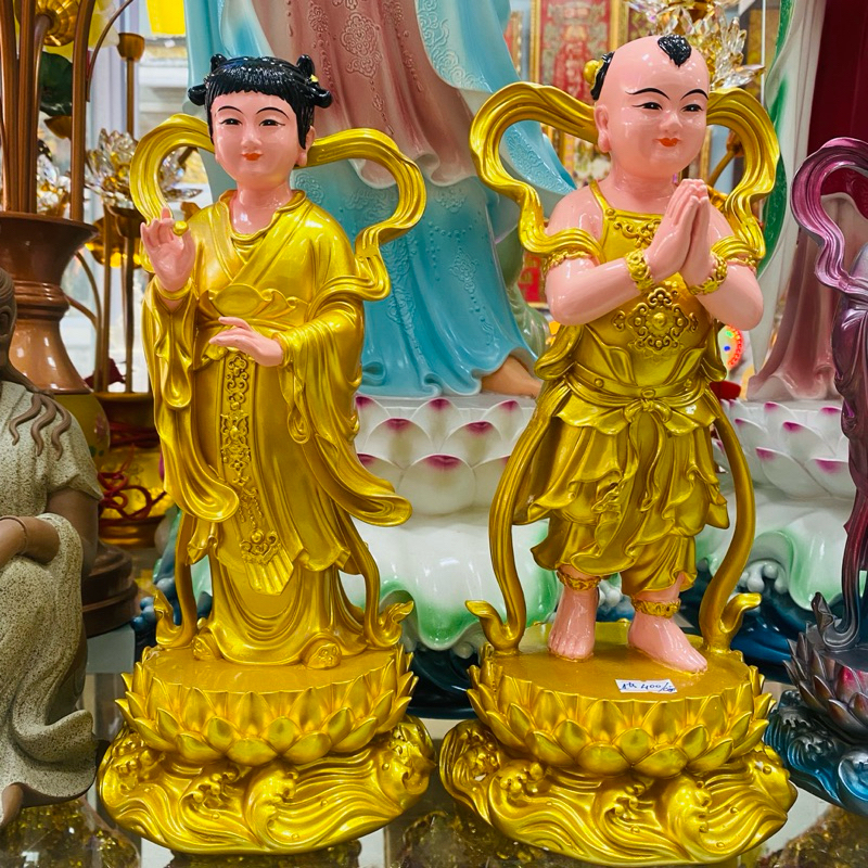 Tượng Tiên Đồng-Ngọc Nữ Cao 30 cm.