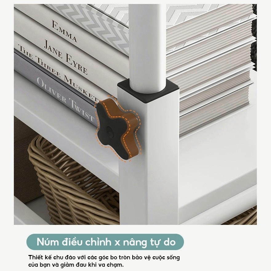 HUHU Bàn Laptop Di Động Bàn Kê Giường Có Khay Bàn Phím Điều Chỉnh Chiều Cao Bàn Làm Việc Có Bánh Xe | BigBuy360 - bigbuy360.vn