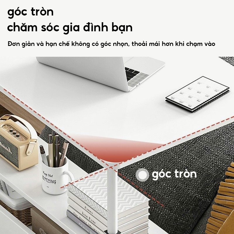 HUHU Bàn Laptop Di Động Bàn Kê Giường Có Khay Bàn Phím Điều Chỉnh Chiều Cao Bàn Làm Việc Có Bánh Xe | BigBuy360 - bigbuy360.vn