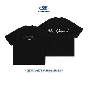 Áo thun Boxy TL - THE CHOICE - 260GSM chất liệu 100% COTTON- MẪU 30