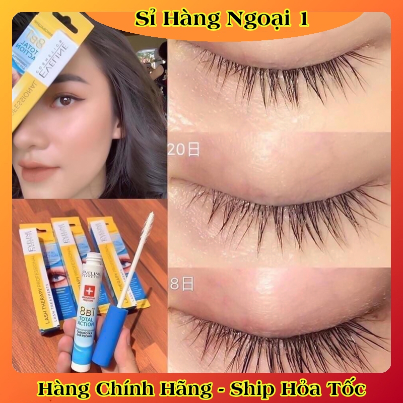 Huyết thanh Dưỡng mi Eveline 8 in 1 Total Action Lash Therapy professional của Nga