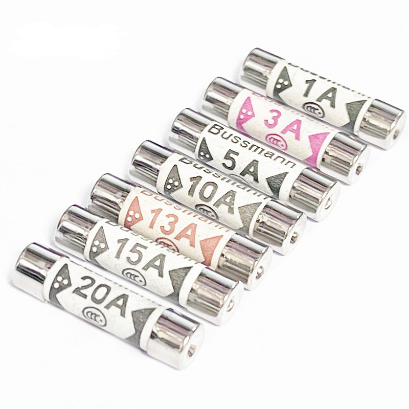 5 cái cầu chì gốm sứ 6*25mm 6x25mm BS1362 250V 1A 3A 5A 10A 13A 15A 20A ngắt nhanh bảo vệ thiết bị điện 220V khi quá tải