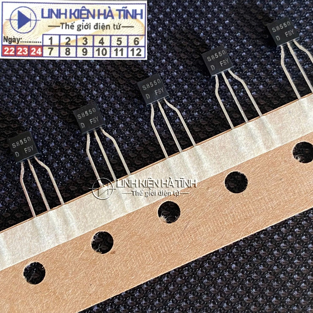 Túi 20 con transistor S8550 8550 chân đồng