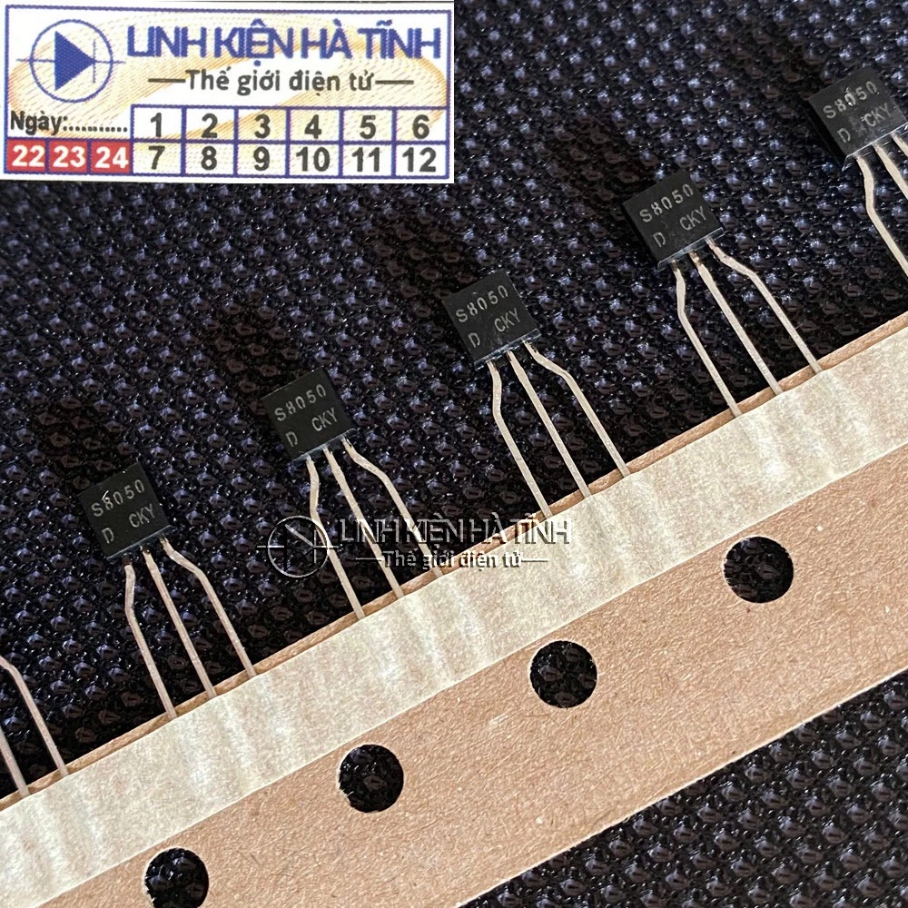 Túi 20 con S8050 TO92 Trans NPN 0.5A 40V chân đồng Túi 20 con S8050 TO92 Trans NPN 0.5A 40V chân đồng