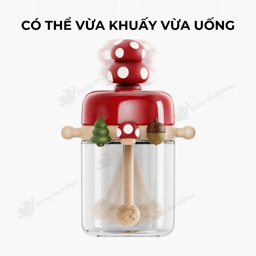 Bình nước cho bé bằng Tritan cao cấp Zoyzoii Nature Paradise Cup mã E6