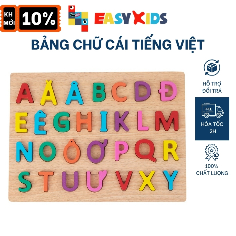 Bảng Chữ Cái Nổi Tiếng Việt 30x23cm In Hoa
