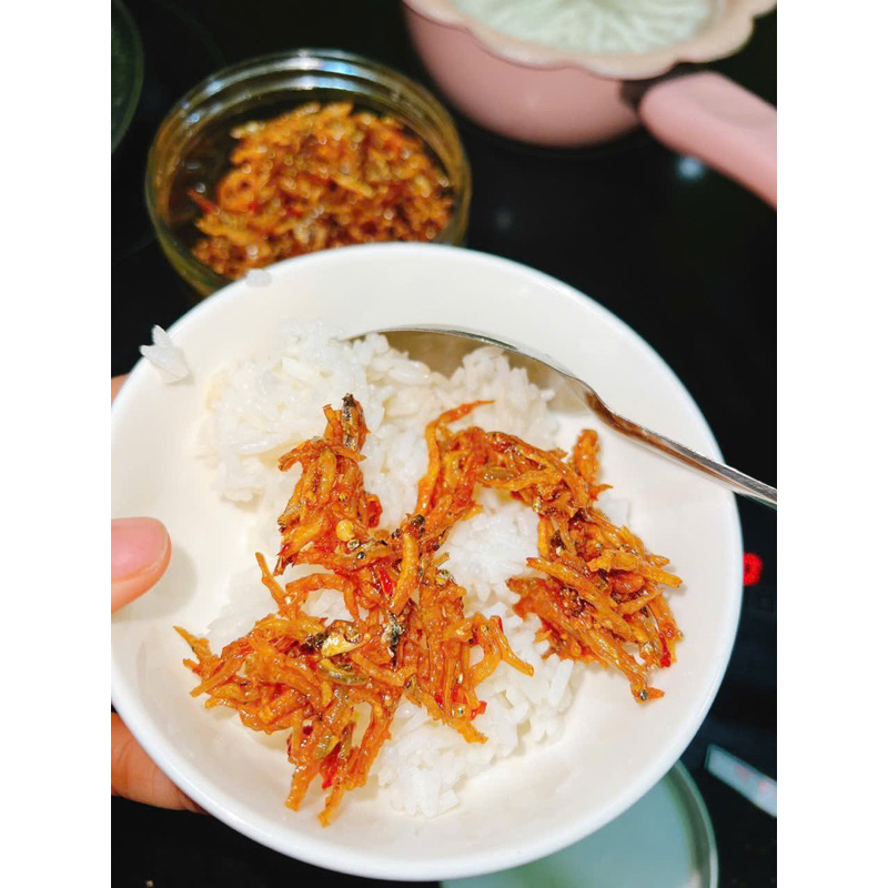 Cá Cơm Rim Giòn Tỏi Ớt 250g