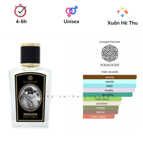 Penguin Zoologist 60ml Extrait de Parfum| Nước hoa Unisex| Nước hoa Niche| Dailyscent