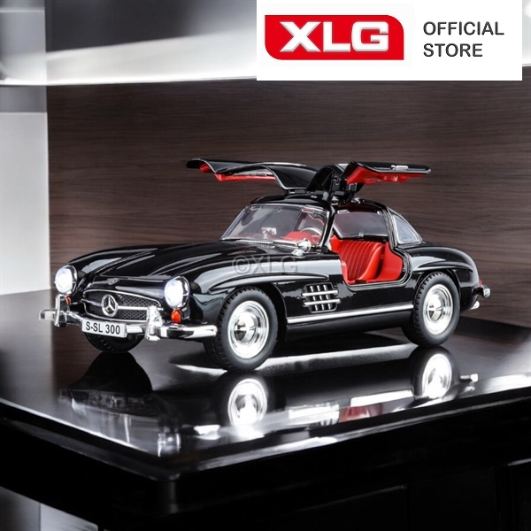 Ảnh Mô hình xe mẹc cổ Mercedes Benz 300 SL Street 1:24 có đèn âm thanh bằng hợp kim cao cấp 3